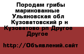 Породам грибы маринованные  - Ульяновская обл., Кузоватовский р-н, Кузоватово рп Другое » Другое   